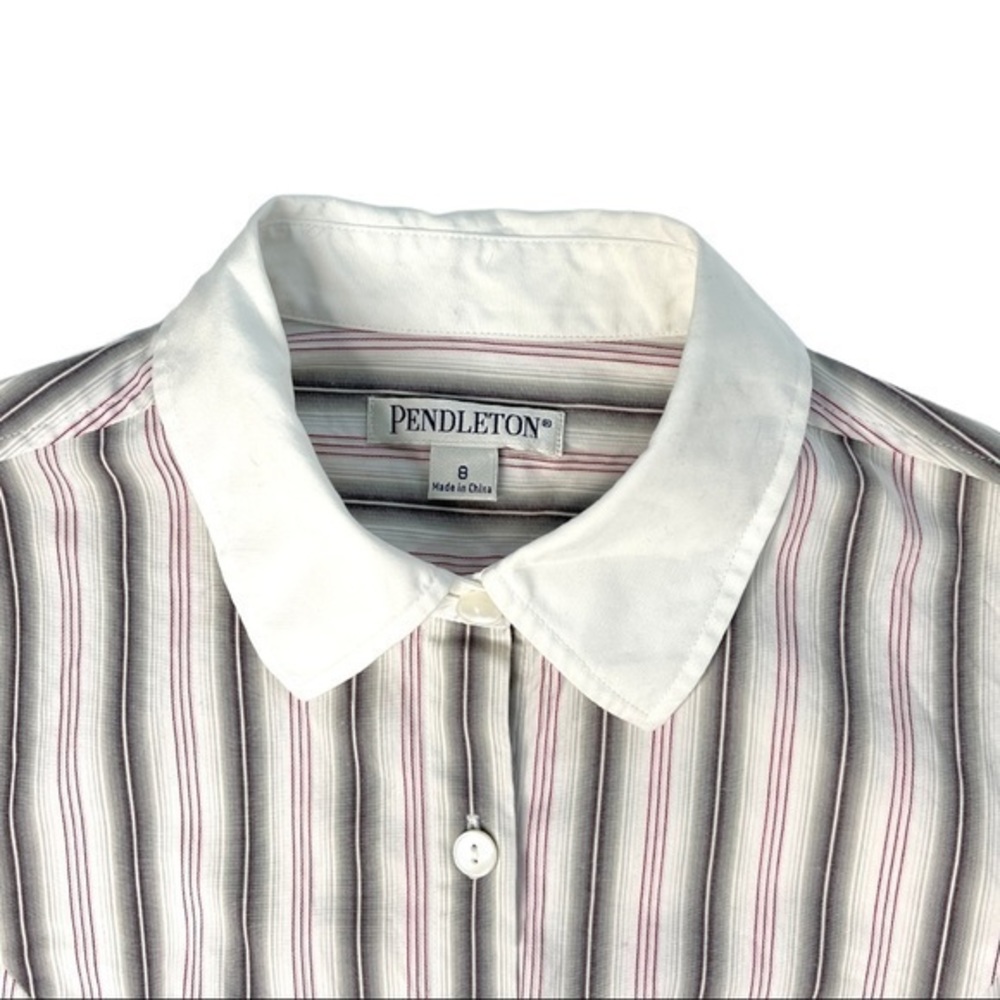 Women's Striped Pendleton Button Down Sm - image 6